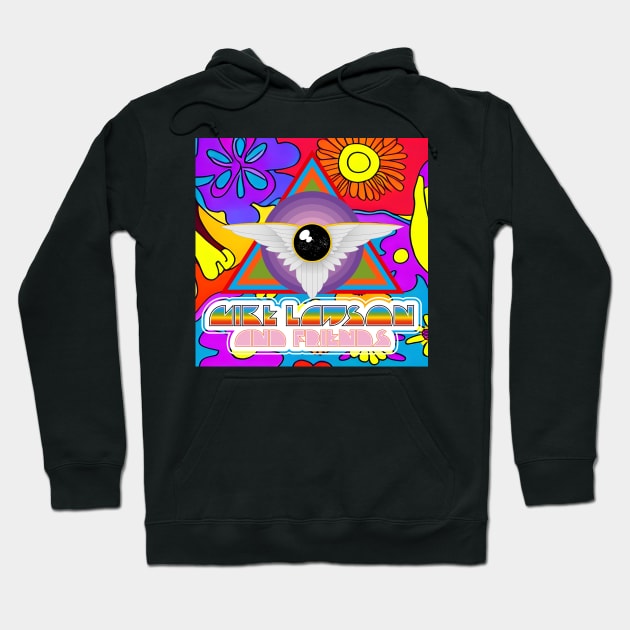 Psychedelic Flower Logo Hoodie by Mike Lawson and Friends